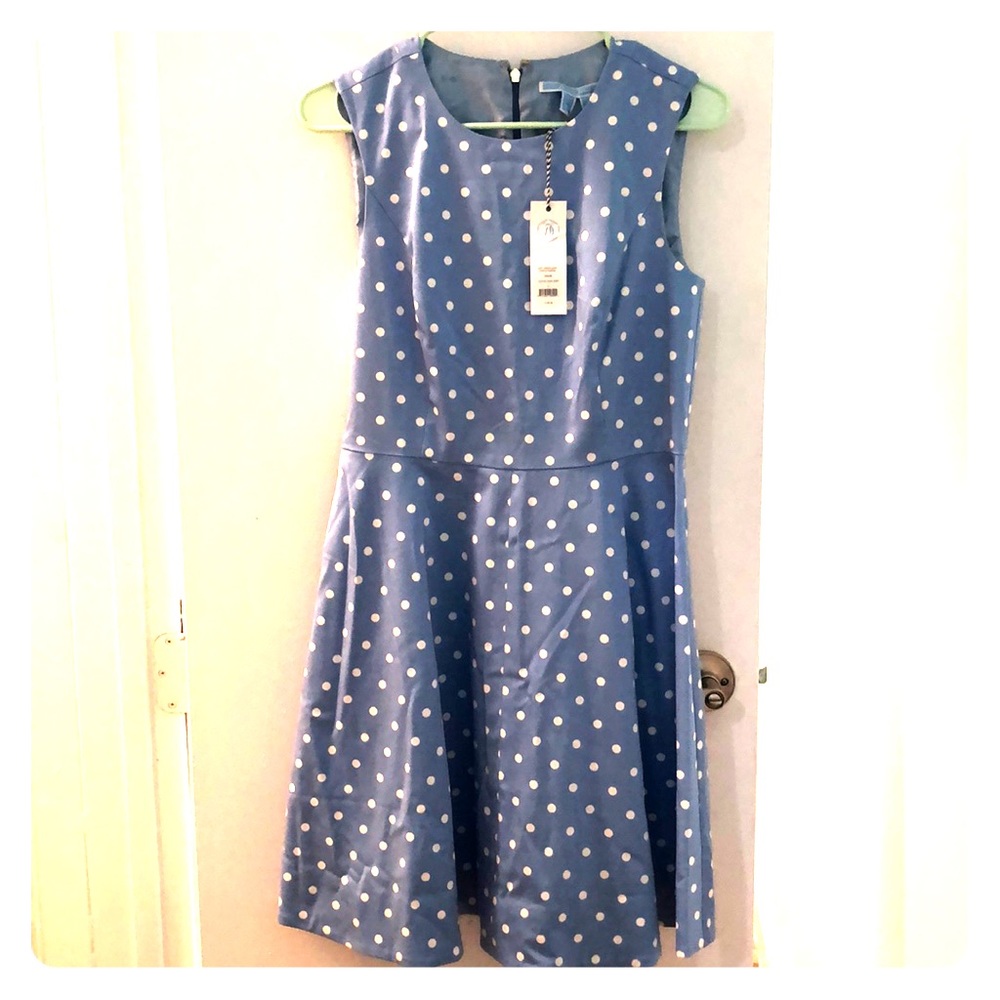 Draper James Dot Crew Circle Love Dress